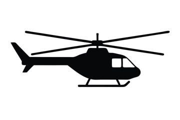 helicopter isolated on white background 