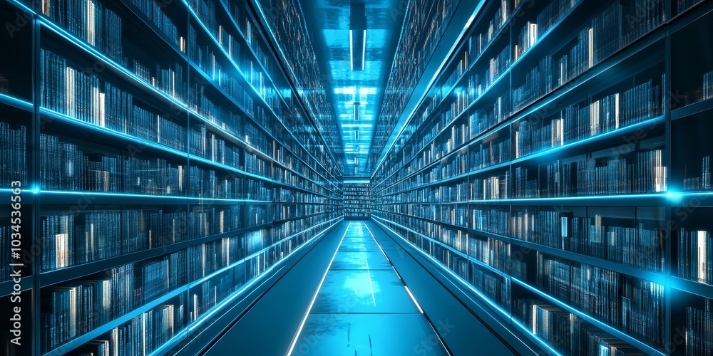 Aufkleber Cutting-edge information retrieval system with intuitive AI search tools, providing precise access to vast databases