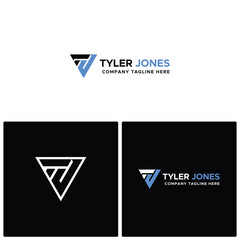 Tj  letter logo design vector illustration EPS