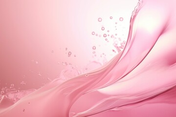 Pink water liquid splash