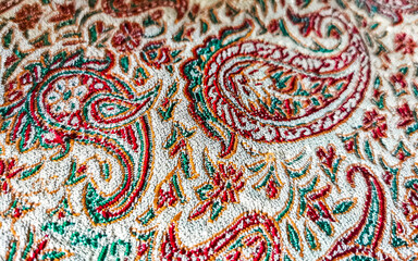 Beautiful stylish tablecloth texture pattern in Costa Rica.