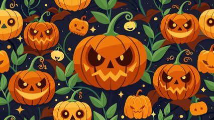halloween seamless background pattern