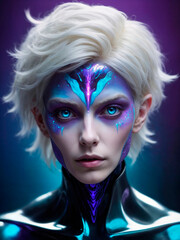 Naklejka premium Humanoid Ethereal