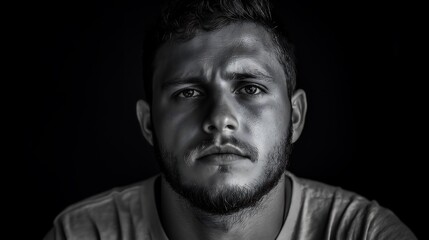 frontal portrait photography of man