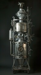 Fototapeta premium Steampunk Machine: A Futuristic Invention
