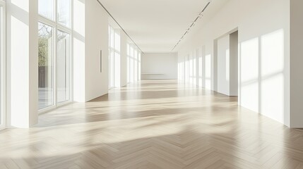 Fototapeta premium Bright and Airy Spacious Interior with Natural Light