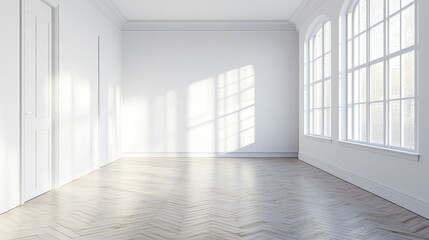 Obraz premium Bright Minimalist Interior with Natural Light