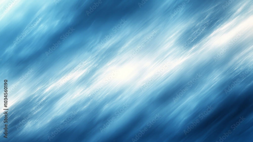 Fototapete the ocean waves undulate softly in various shades of blue, creating a tranquil and abstract represen