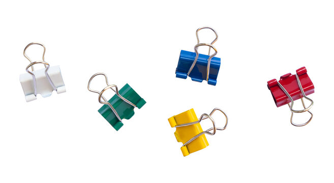 paper clips isolated on white