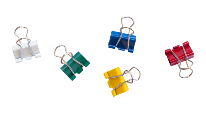 paper clips isolated on white