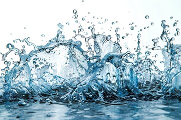 A splash of water on top of a body of water