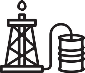 Oil icon symbol vector image Illustration
