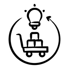 Obraz premium Procurement Innovation Icon