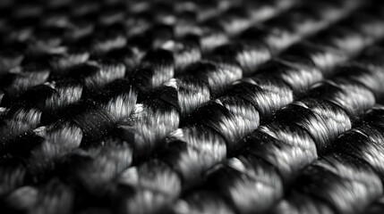 Black Woven Textile Macro Photography