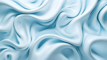 Obraz premium 3D illustration of a swirling light blue abstract background 