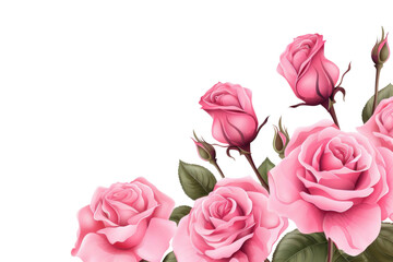 PNG Pink rose flower plant white background inflorescence.
