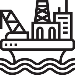 Oil icon symbol vector image Illustration