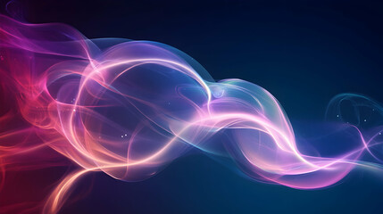 Fototapeta premium Smoke effects on a dark background, illustration 