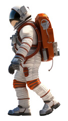 Fototapeta premium PNG Astronaut helmet white background protection.