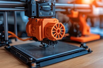 Fototapeta premium Close-up of 3D Printer Head.