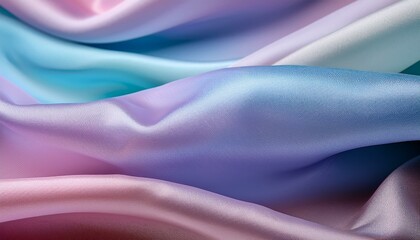 Soft, colorful satin fabric