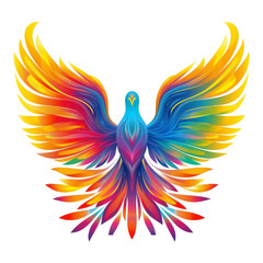 Obraz premium PNG Dove abstract graphics art.