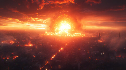 Fury Above the Flames Wings of Destruction and Chaos