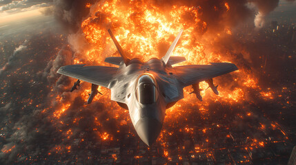 Fury Above the Flames Wings of Destruction and Chaos