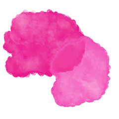 Pink Watercolor Blob Shapes