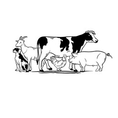 Farm logo illustration