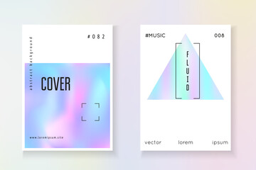 1980 Foil. Vintage Effect. Isolated Prism Template. Iridescent Fluid. Geometric Background. Chrome Design. Blue Minimal Cover. Violet 1980 Foil