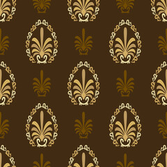 Damask seamless pattern