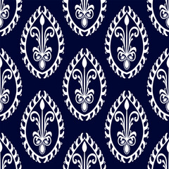 Damask seamless pattern