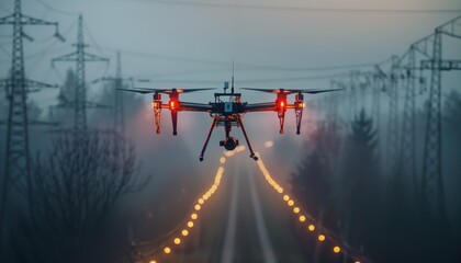 Dronemounted thermal camera inspects highway project for safety and efficiency