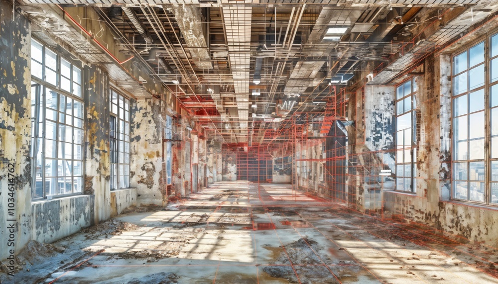 Poster integrating point cloud data for enhanced visualization of commercial building structures