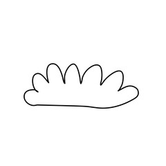 Obraz premium Children draw cloud doodle
