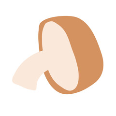 Shiitake mushroom icon cartoon vector