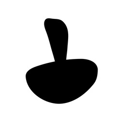 Shiitake mushroom silhouette