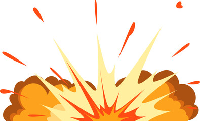 Fire burst explosion. Cartoon comic animation effect © ONYXprj