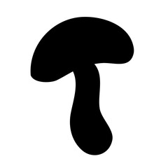 Shiitake mushroom silhouette