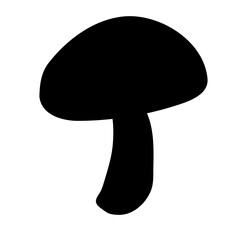Shiitake mushroom silhouette