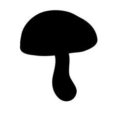 Shiitake mushroom silhouette