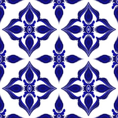Ikat seamless pattern