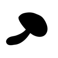 Shiitake mushroom silhouette