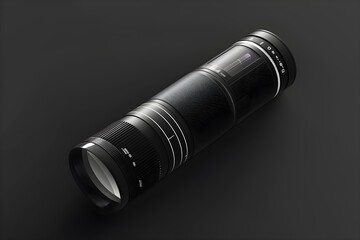 High-Resolution Vector Icon of a Modern Zoom Lens for Photography and Imaging Applications