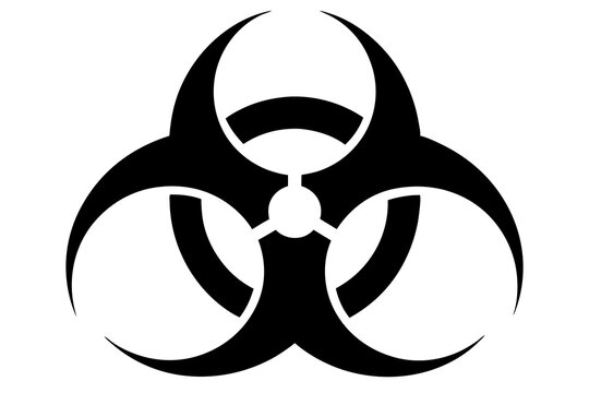 recommend clip art:  silhouette of the biohazard symbol icon