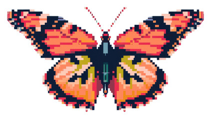 PNG Butterfly pixel animal insect invertebrate.