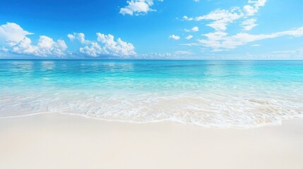 Fototapeta premium Nature's Harmony: Ocean Meets Desert in High Definition