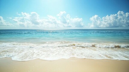 Fototapeta premium Nature's Harmony: Ocean Meets Desert in High Definition