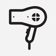 Obraz premium Hair Dryer silhouette vector image iollustration and artwork